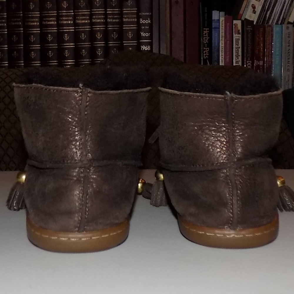 Coach  Janie Brown leather/Shearling moccasin 6B - Picture 6 of 8